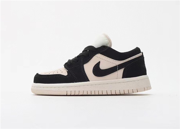 Youth Running Weapon Air Jordan 1 Black/Cream Low Top Shoes 0070 Youth Running Weapon Air Jordan 1 Black/Cream Low Top Shoes 0070